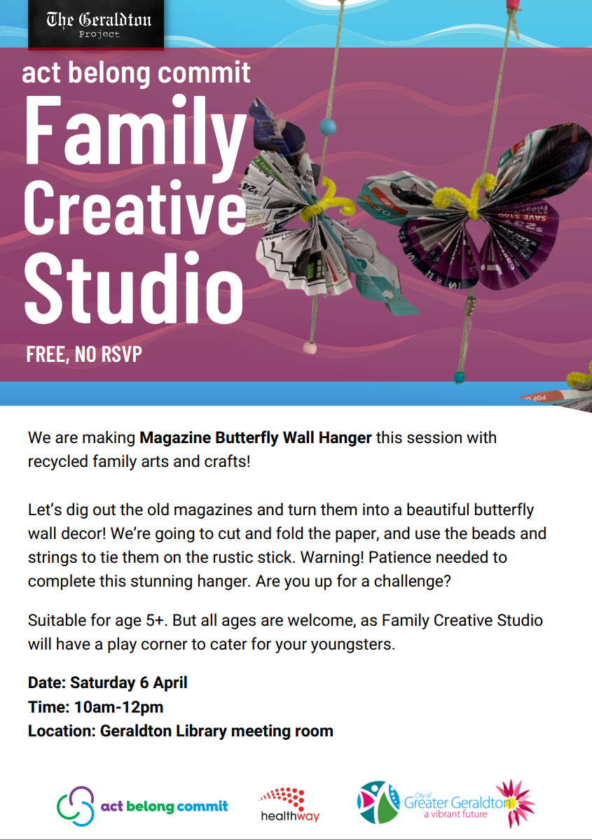 Family Creative Studio - Magazine Butterfly Wall Hanger