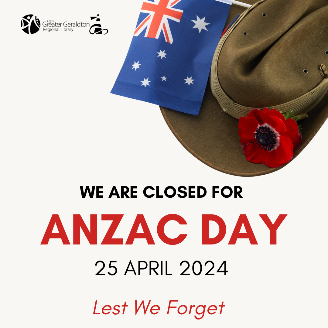 Closed for ANZAC Day