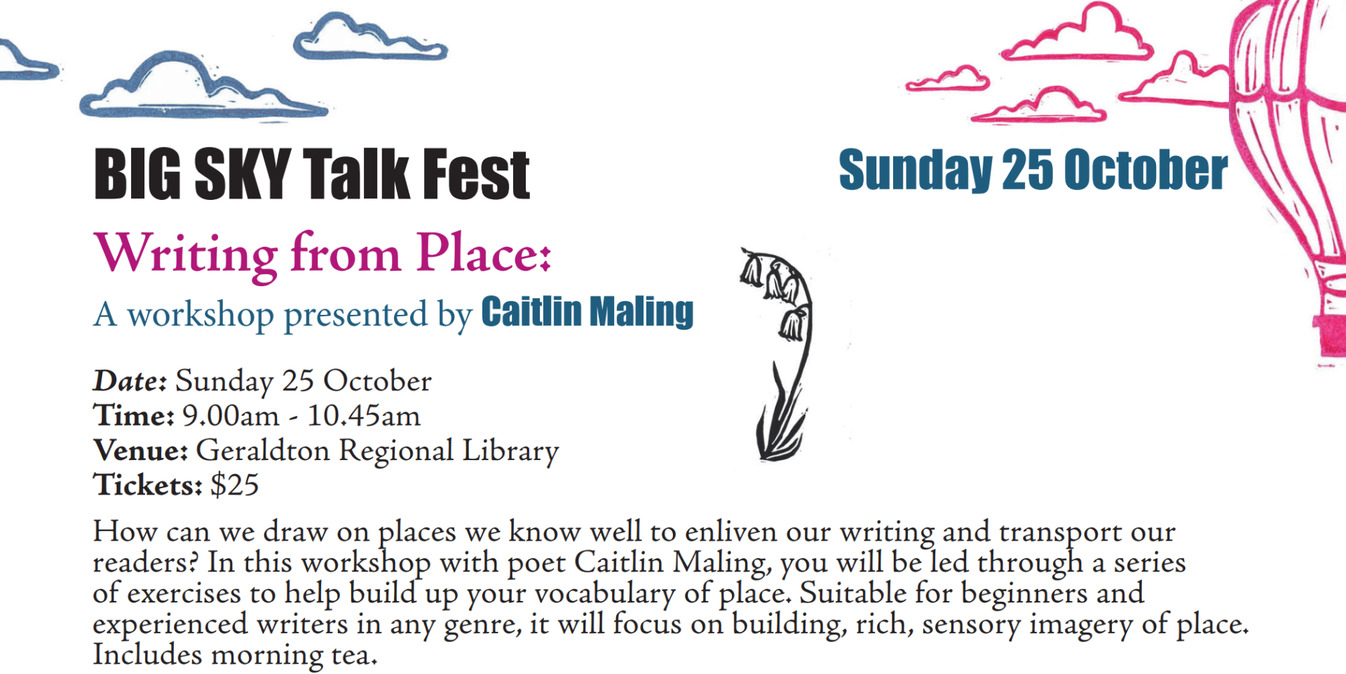 Big Sky Talk Fest - Writing from Place: A workshop presented by Caitlin