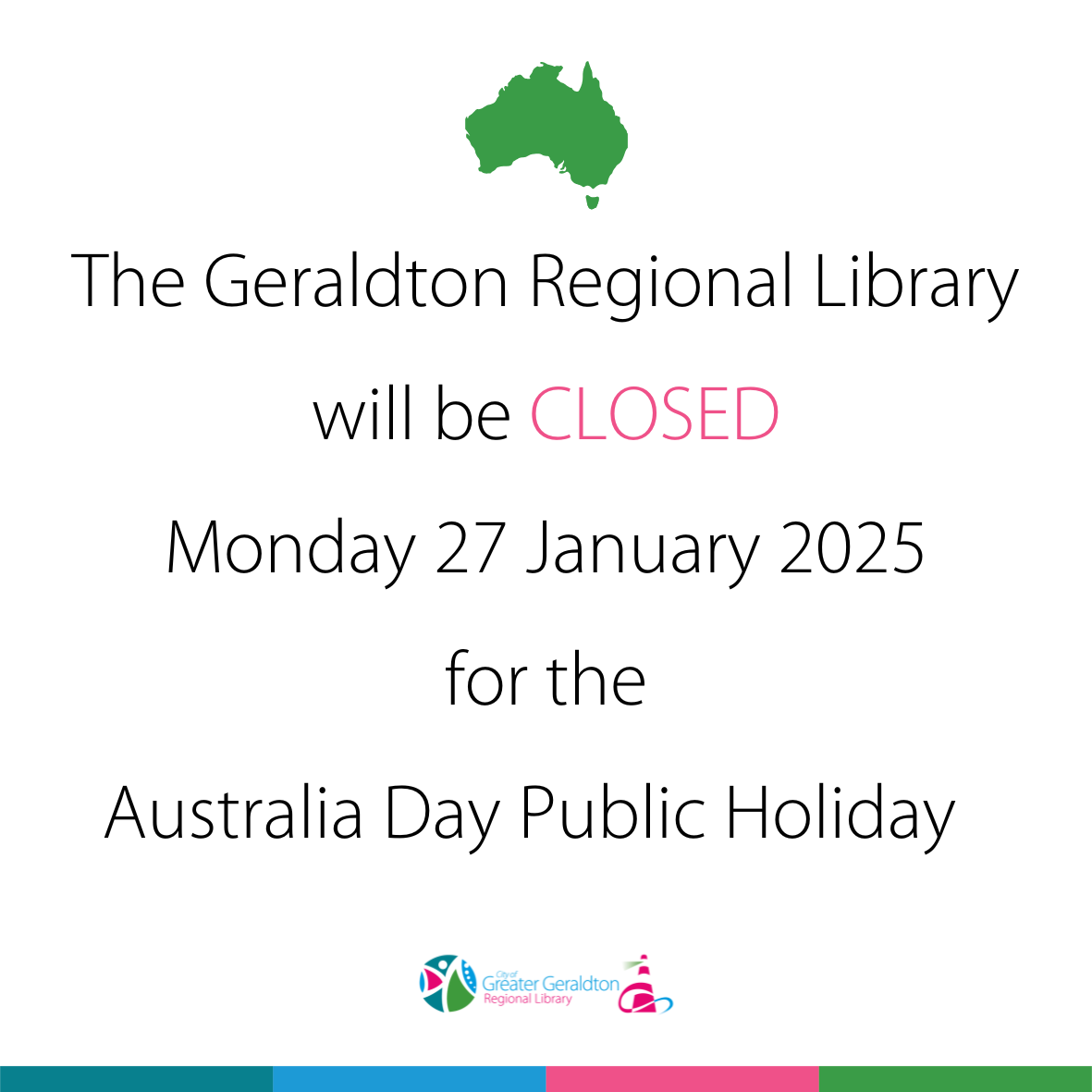 Closed for Australia Day 2025