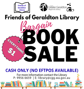 Friends of Geraldton Library - Bargain Book Sale 2026
