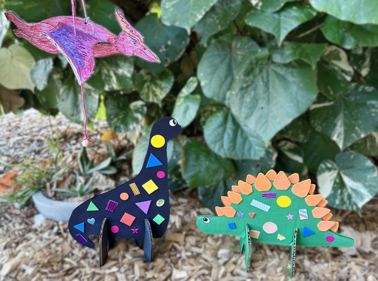 April 2026 School Holiday Activity - 3D Cardboard Dinosaurs