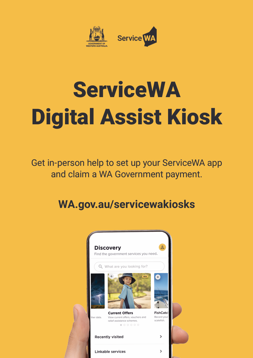 ServiceWA   Digital Assist Kiosk at the Library