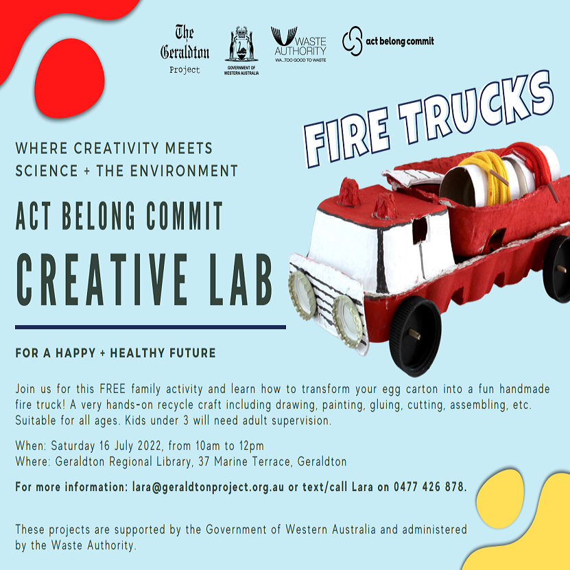 School Holiday Activities - Kids Creative Lab - Fire Trucks